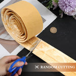 HASTHIP Peel and Stick 3D Foam Molding Trim for Walls with Floral Embossing 2.3 m x 7.8 cm Yellow 2 pcs