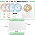 HASTHIP DIY Handmade Bag Material Kit for Creative Lace Weaving with Golden Chain | Gift for Girls