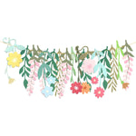 HASTHIP Flower Garland for Party and Nursery Decor featuring Double Sided Design and 14.9 in Colorful Paper Flowers | Eco Friendly Wall Hanging Decoration