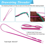 HASTHIP Drawstring Threader Tool Set for Sewing and Clothing Repair featuring 8 pcs stainless steel and plastic tools | includes loop turner hooks tweezers and flexible threader