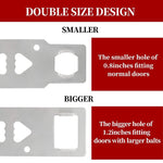 HASTHIP Portable Door Lock for Travel and Home with Heavy Duty Stainless Steel | 4PCS Set