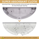 HASTHIP Mop Cloth Replenishment Kit for Dreame D9 L10 Pro Series featuring 4pcs Washable Microfiber Pads