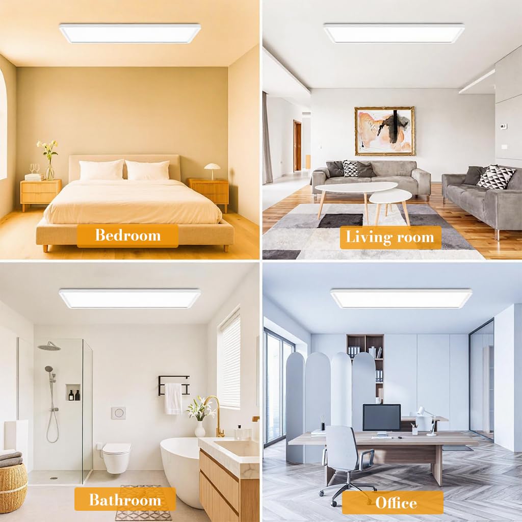 Hasthip 48W LED Ceiling Light with Remote Control & Dimmable Design