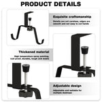 HASTHIP Desk Mount Bag Hook for Office and School featuring Twin Hook Metal Design | No Drill Clamp Organizer