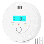 HASTHIP Carbon Monoxide Detector for Home with Digital LCD Display and 90dB Alarm | Battery Operated