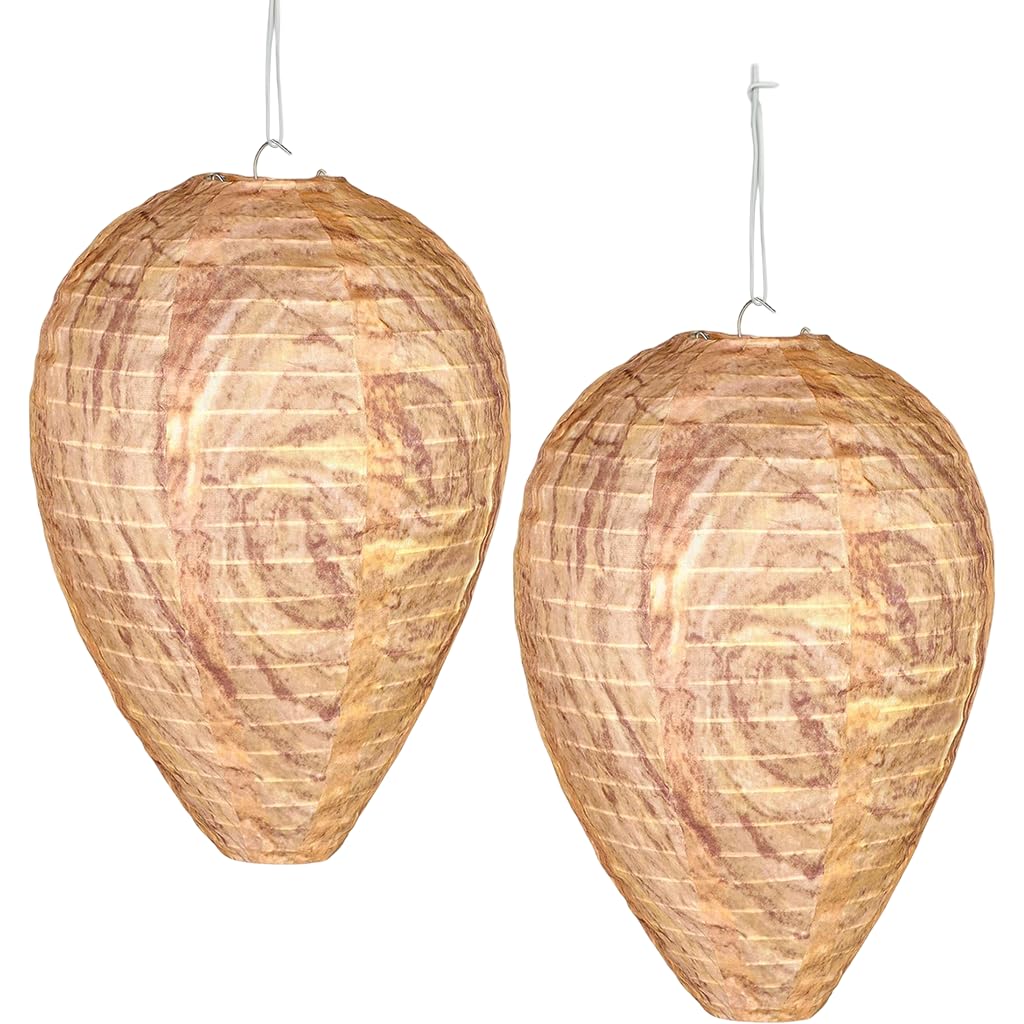HASTHIP Wasp Nest Decoy for Gardens and Patios with 22x28cm Realistic Design | Waterproof Cloth Housing