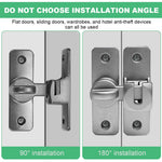 HASTHIP Door Latch Lock for Gate and Closet with 90°/180° Adjustable Design | Zinc Alloy