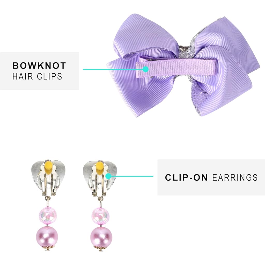 HASTHIP® Monedero para niñas pequeñas, joyas, juegos de simulación