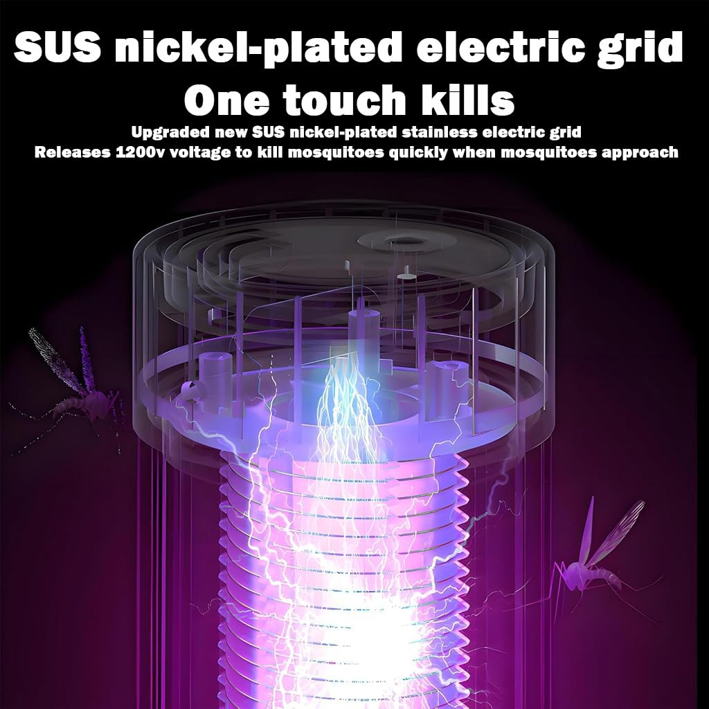 HASTHIP Electric Mosquito Killer Lamp for Indoor and Outdoor Use with Folding Handle | USB Powered and Chemical Free