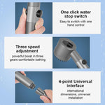 HASTHIP Shower Head for Bathroom with 1.5m Hose featuring 3 Spray Modes and Filtration Core