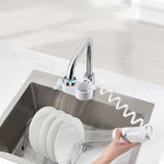 HASTHIP Kitchen Sink Faucet with 360° Flexible Dual Sprayer and Refillable Soap Dispenser | One Button Auto Mixing Design for Easy Cleaning