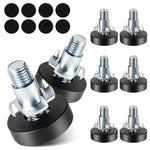 HASTHIP® Serplex 8Pcs Pies Niveladores para Muebles, Pies de Altura Ajustable con Almohadillas Antideslizantes para Silla, Escritorio y Mesa, Evitan Tambaleo y Protegen Superficies