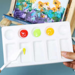 HASTHIP Plastic Spatula Palette Knives for Painting with Ergonomic Handles | 30 Pcs Set