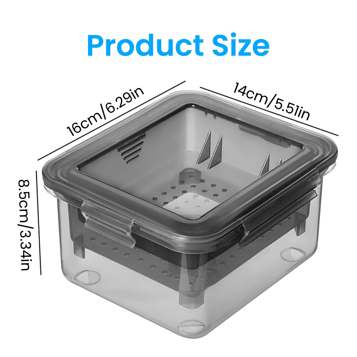 HASTHIP Tofu Press for Homemade Tofu with Quick Water Removal 16x14x8.5cm 2PCS | Food Grade