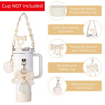 HASTHIP Stanley Cup Accessories Set for 40oz 30oz with Silicone Boot and Straw Cover Charm | Decorative Kit for Outdoor Use