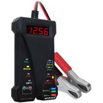 HASTHIP® Probador de Batería Digital 12V con Pantalla LCD y Luces LED,Analizador del Sistema de Carga del Alternador,Medidor Voltaje Automotriz con Revestimiento Goma Negra