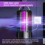 HASTHIP UV Mosquito Killer Lamp for Indoor Outdoor Use with 3600V Grid and Light Sensor | USB Powered Quiet Operation