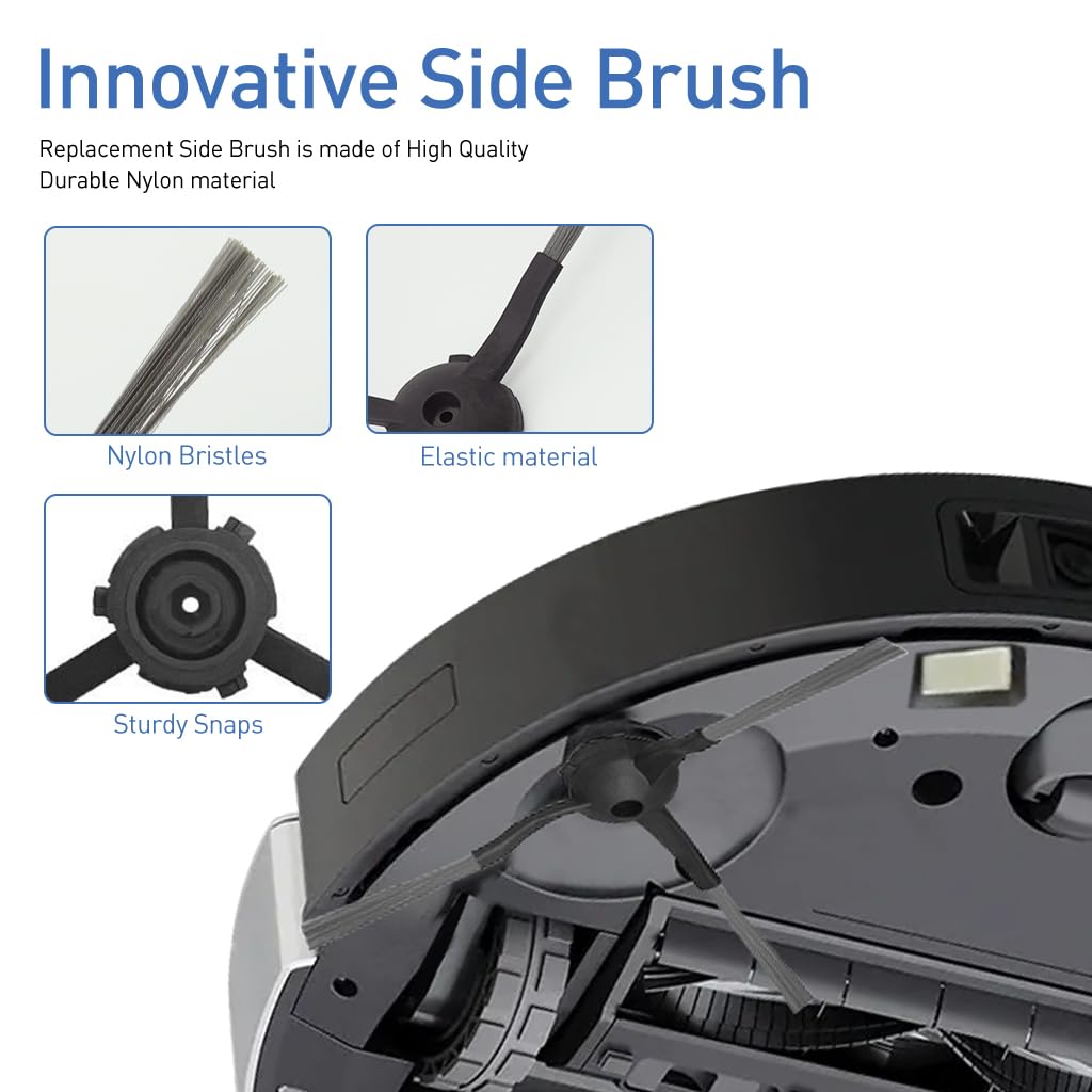 HASTHIP Replacement Accessories for Ecovacs Deebot Y1 Y1 Pro with 8Pcs Kit | Complete Vacuum Maintenance Set