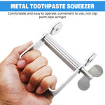 HASTHIP Metal Tube Toothpaste Squeezer for Hair Dye and Creams featuring Roller Mechanism