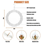 HASTHIP Sublimation Wind Blanks for DIY Gift and Outdoor Garden Decoration 8 inch Aluminum