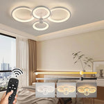 HASTHIP 36W LED Ceiling Light with 4 Ring Design & Remote Control