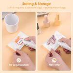 400mAh Sealer for Plastic Bags, USB Bag Sealer, 2 in 1 Hot Bond Sealer with Cutter, Magnetic Bag Sealer, Mini Bag Sealer Rechargeable Bag Sealer for Chips Snack Bag, Various Bag Food