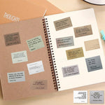 HASTHIP Motivational Quote Stickers for Journaling and Scrapbooking with 180 PVC Waterproof Vintage Designs | Ideal for Planners and Laptops