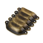 Supvox Generic Imported 10Pcs Antique Brass Door Cabinet Knob Wardrobe Drawer Shell Pull Handle-Perfect for Home & Office Drawers