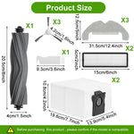 HASTHIP Replacement Parts for Dreame D10 Plus Gen 2 Vacuum | 12Pcs Kit with Brushes and Filters