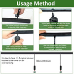 HASTHIP Hanging Drip Irrigation Kit for Gardens and Greenhouses with 60 cm 360° Rotary Sprinklers | 10 Pcs Automatic Watering System