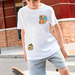 HASTHIP® 16pcs Cartoon Applique Patches Poke mon Series Iron on Patches for Clothing Assorted Anime Embroidery Applique Patches for Clothes, Coat, Jeans, Sweater, Jumper, Hat, DIY