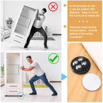 HASTHIP Wheels for Furniture Moving with 360° Swivel Design and 30 kg Load | 8 Pcs Set