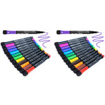 HASTHIP White Board Markers for Home Office and School with Magnetic Eraser Cap | 12 Colors Fine Tip Low Odor