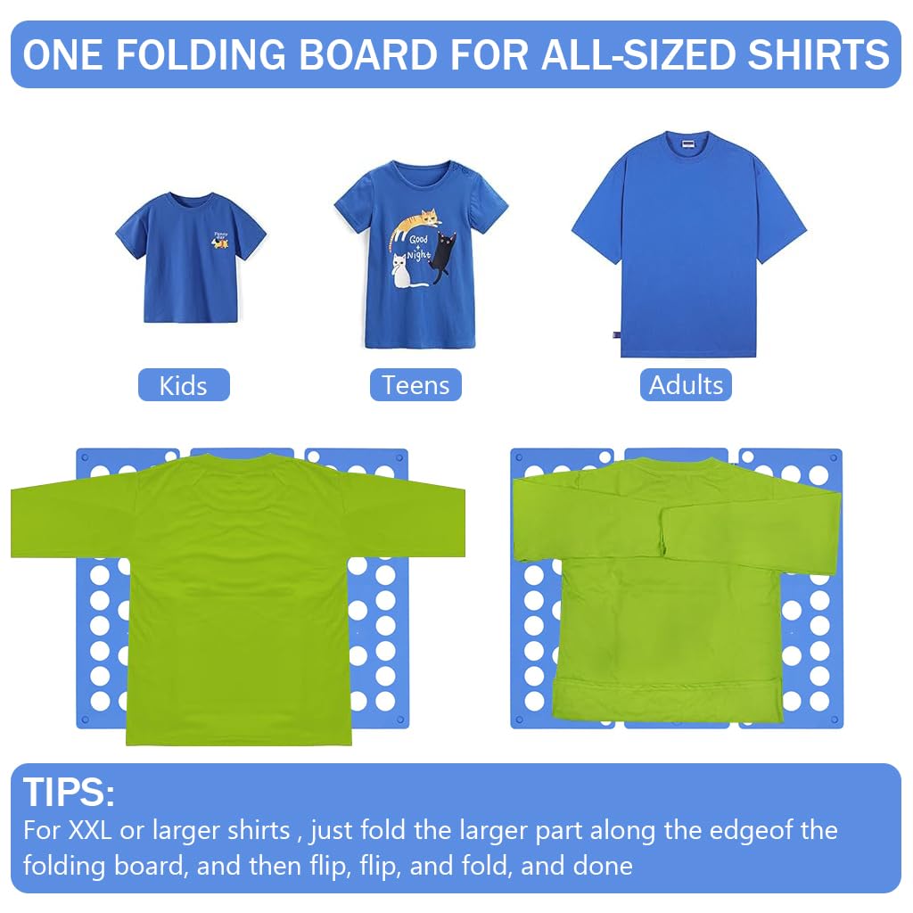 HASTHIP Clothes Folding Board for Fast Laundry with Adjustable Flip Fold Design | T Shirt Folder