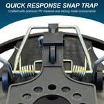 HASTHIP Rat Trap for Home and Garden featuring Quick Response Spring Mechanism | 2 Pcs Reusable PP Design