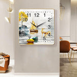 HASTHIP Quartz Wall Clock for Home featuring Silent Non Ticking Mechanism 12 inch | Modern Decorative Design