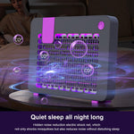 HASTHIP UV Mosquito Trap Lamp with 390nm Purple Light and 3000V Grid for Indoor Outdoor Use