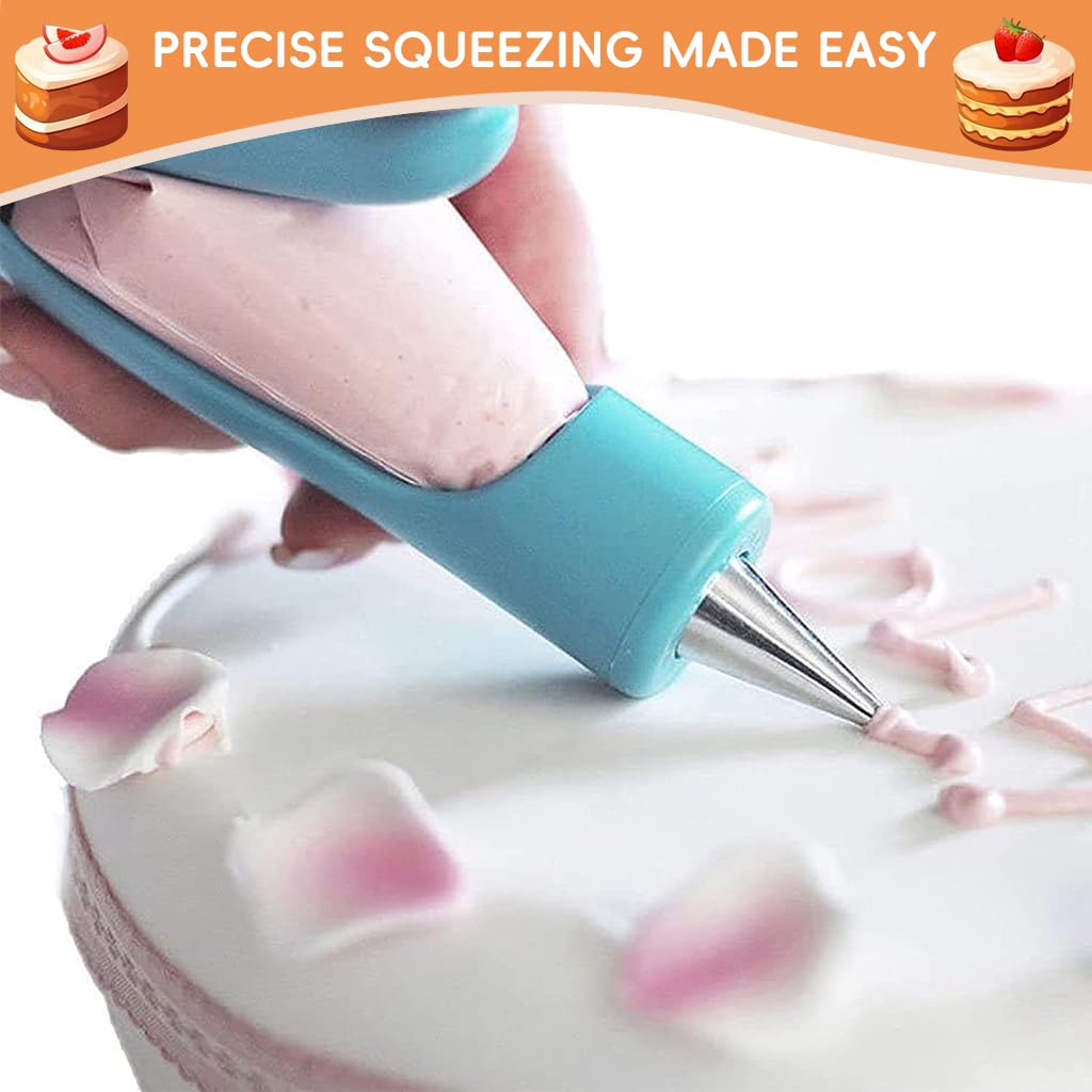 HASTHIP Pastry Cake Decorating Pen Kit for DIY Desserts with 10 Bags and 2 Nibs | BPA Free