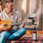 HASTHIP Guitar Phone Holder for Headstock and Desk with 360° Rotation | Strong Clamp Mount