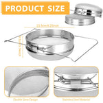 HASTHIP Honey Strainer for Beekeeping and Kitchen Use featuring 40 and 60 Mesh Double Sieve 304 Stainless Steel