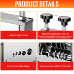 Serplex® 6-IN-1 Manual Wire Stripper Machine Drill-Operated Wire Stripper Tool with Hand Crank 3-17mm Dia Cable, Manual Wire Stripping Machine with 6 Tracks & 5 Carbide Blade, for Wire Stripping