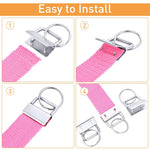 HASTHIP Key Fob Hardware for Wristlets with 30 Sets and 1 Key Fob Glass Running Pliers | 3 Colors