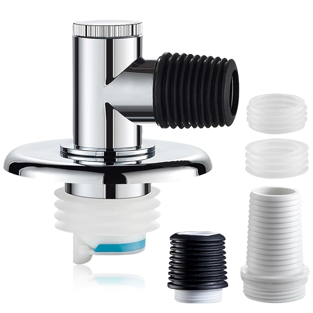 HASTHIP® Drain Sealing Hose Sewer Pipe Plug for Washing Machine & Dryer, Universal Silicone Floor Drain Stopper, Anti-Odor Backflow Preventer with Metallic Core for Bathroom Kitchen Laundry