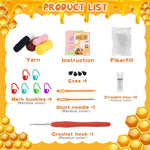 HASTHIP Crochet Kit for Beginners with Step-by-Step Video Tutorials | Complete Small Bee DIY Gift Set