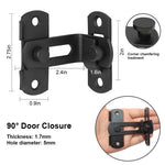 HASTHIP Door Latch Lock for Home and Barn featuring 90 Degree Sliding Mechanism | 2 Pack 304 Stainless Steel