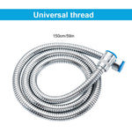 HASTHIP Shower Hose for Bathroom Use with Leak-Proof Connectors and 1.5 Meter Stainless Steel Flexibility | 2 Pack Set
