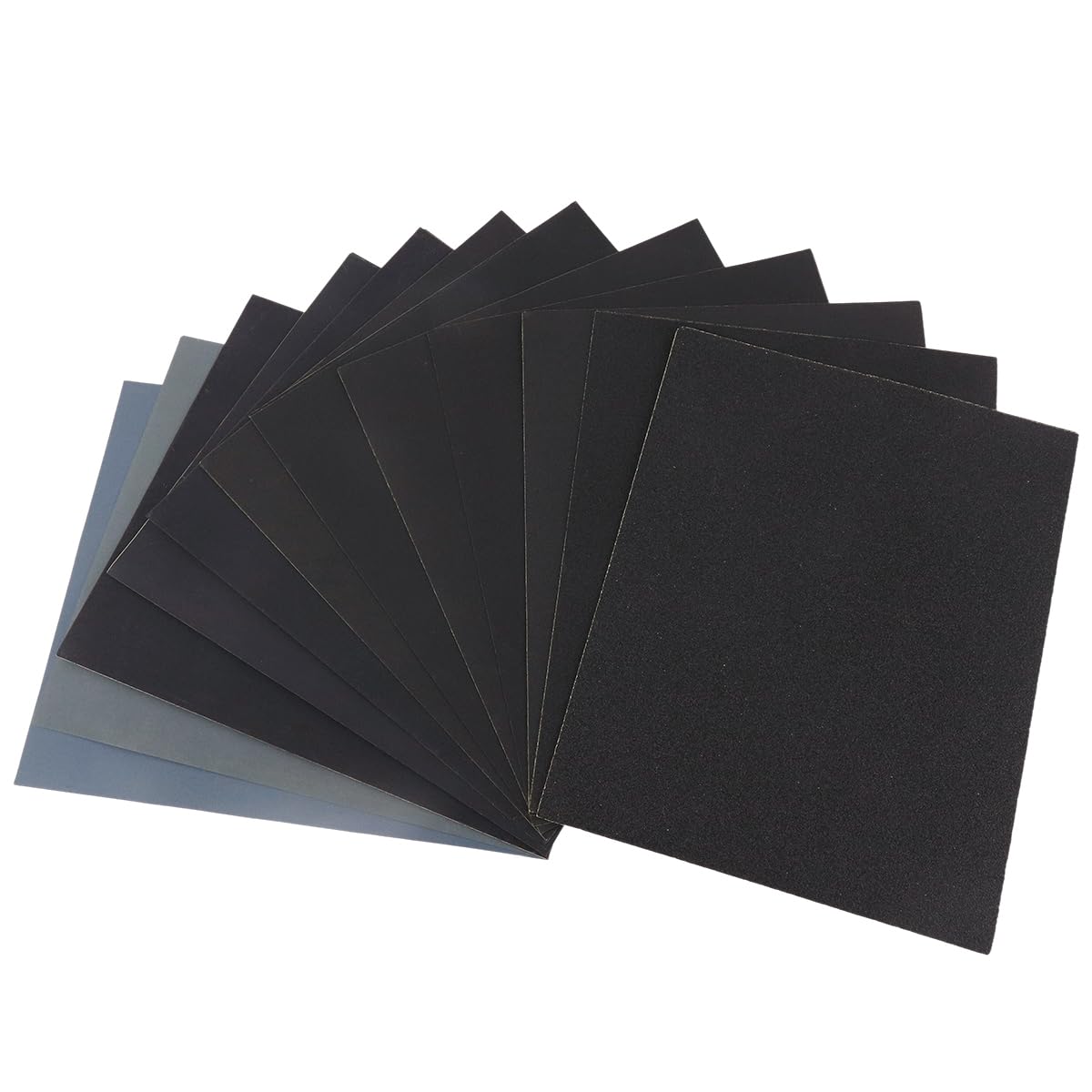 HASTHIP Sandpapers for Wood and Metal | 26pcs 80–3000 Grit 23x28cm Silicon Carbide Wet Dry Sheets