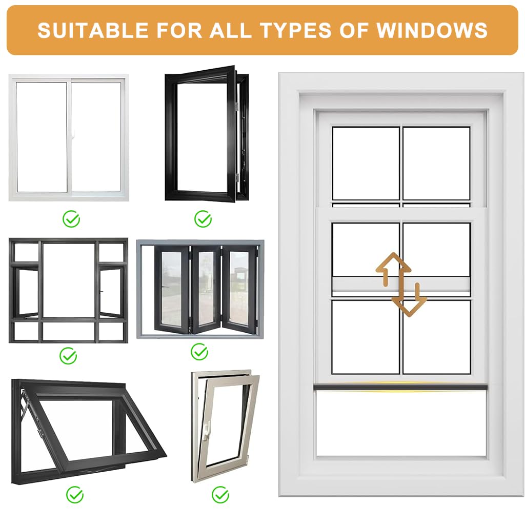 HASTHIP Window Weather Stripping for Doors and Windows with 5m Adhesive Foam | Wedge Design Black Rubber Seal