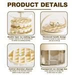 HASTHIP Ice Making Mold for Parties with 40 Grid Double Layer Design and Easy Press Lid