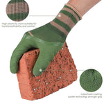 HASTHIP Gardening Gloves for Men and Women with Anti Slip Rubber Coating | 3 Pairs Waterproof and Safe Hand Protection